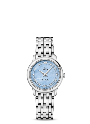 Omega De Ville Prestige Quartz 27.4 Stainless Steel / Vintage - Blue MOP / Bracelet